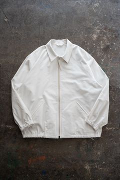 【26SS】コットンモールスキンジップブルゾン(IVORY)