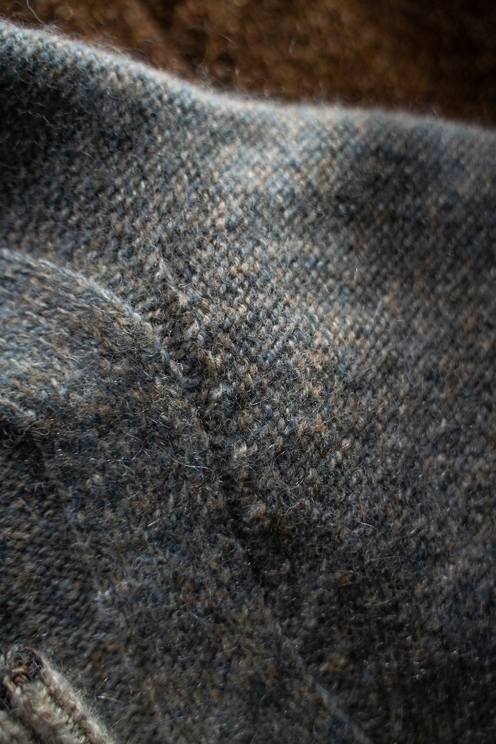 【ラスト1点】Yak/Shetland wool/Nep crew neck sweater(MIST)