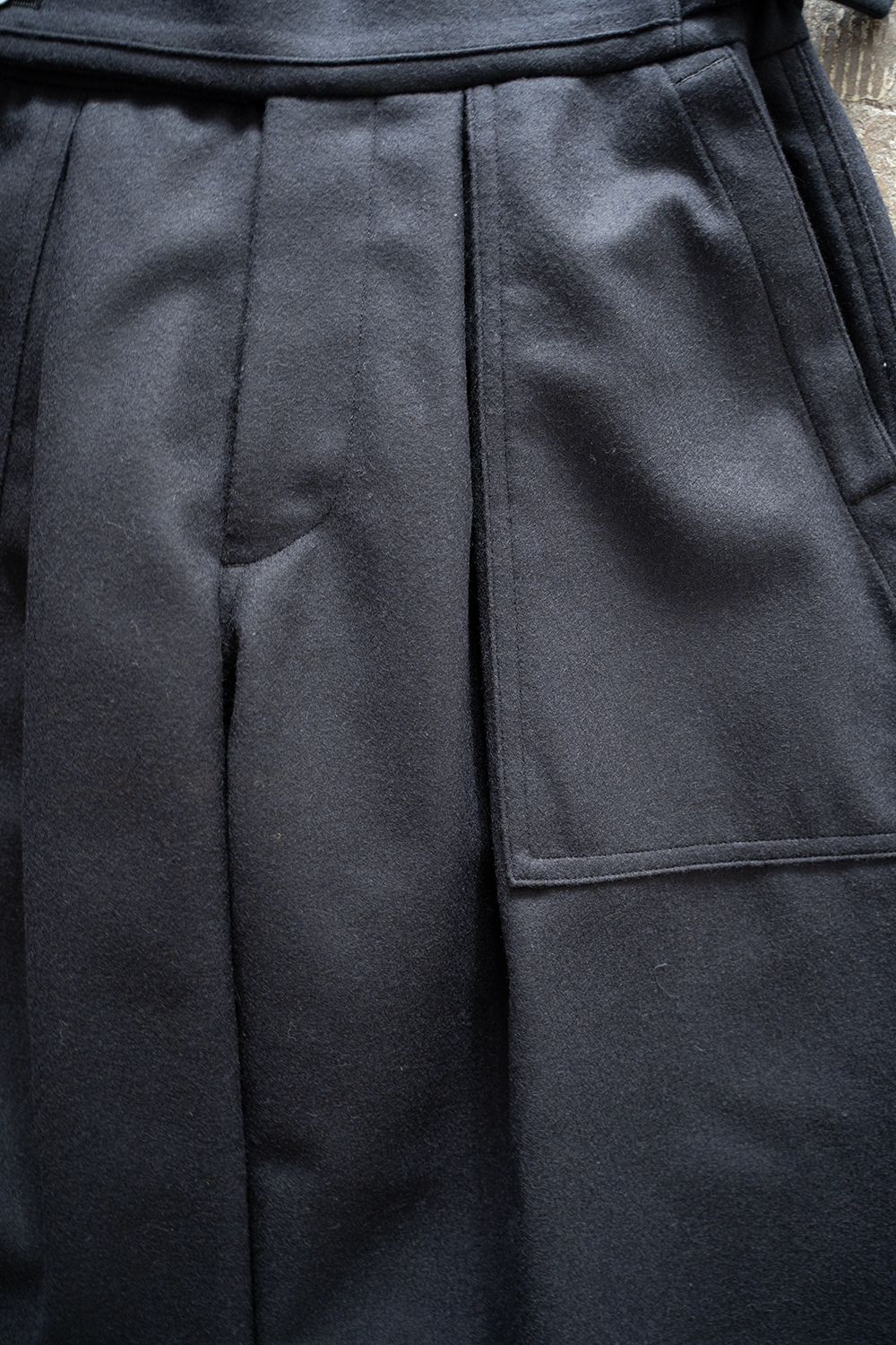 【ラスト1点】2-Tack Flannel Baker Pants/2タックフランネルベイカーパンツ(NAVY)