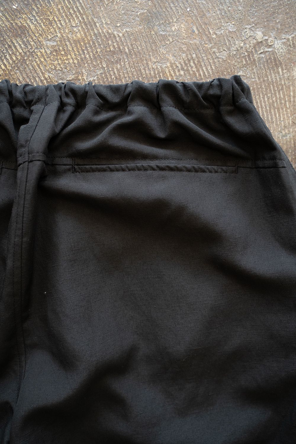 【ラスト1点】【25SS】裾ジップイージーパンツ(INK BLACK)