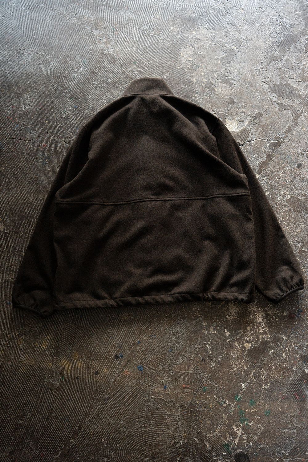 【26AW】カシミア混ジップブルゾン(DARK BROWN)