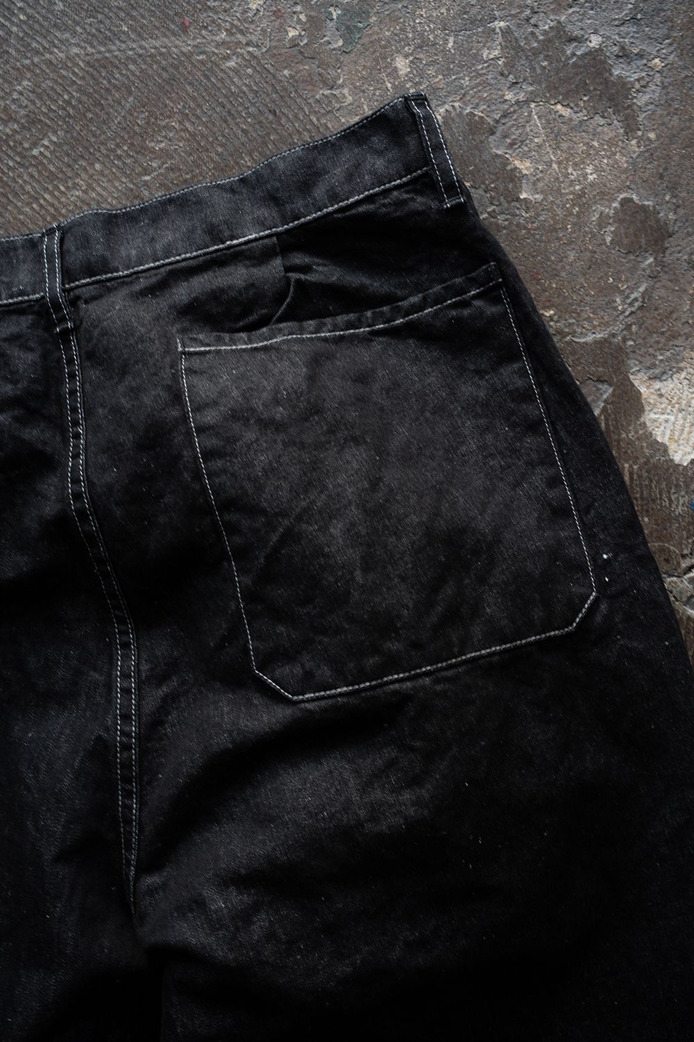 【26SS】8.5oz大麻混デニムワンタックパンツ(BLACK)