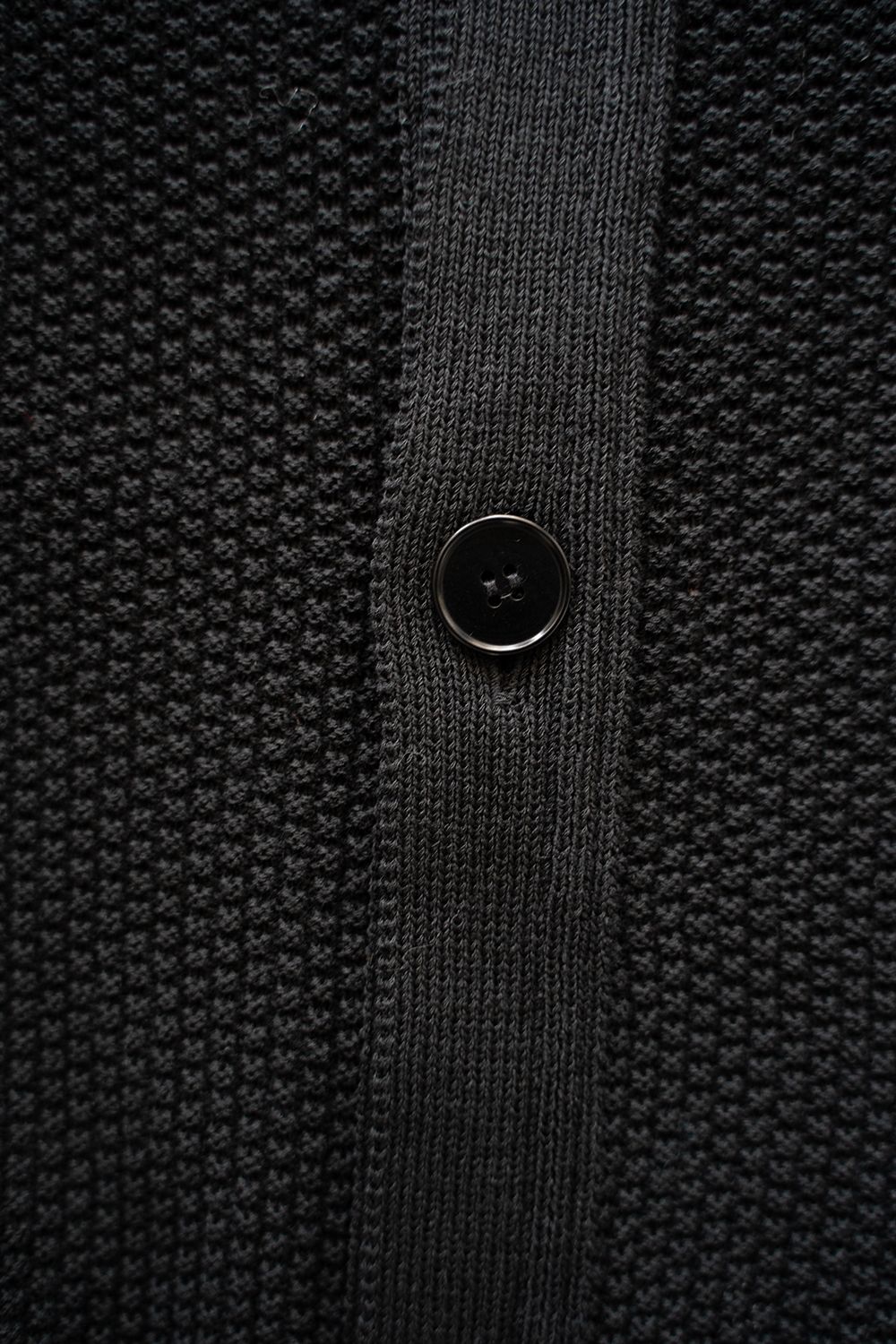【ラスト1点】【25SS】綿×ポリエステル×リネン10Gカーディガン(BLACK)