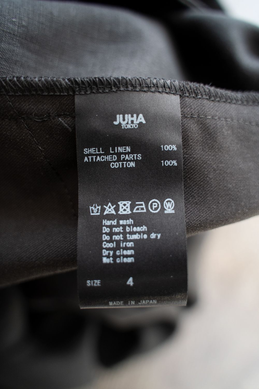 【ラスト1点】【22SS】French Linen Easy Pants/フレンチリネンイージーパンツ(BLACK)