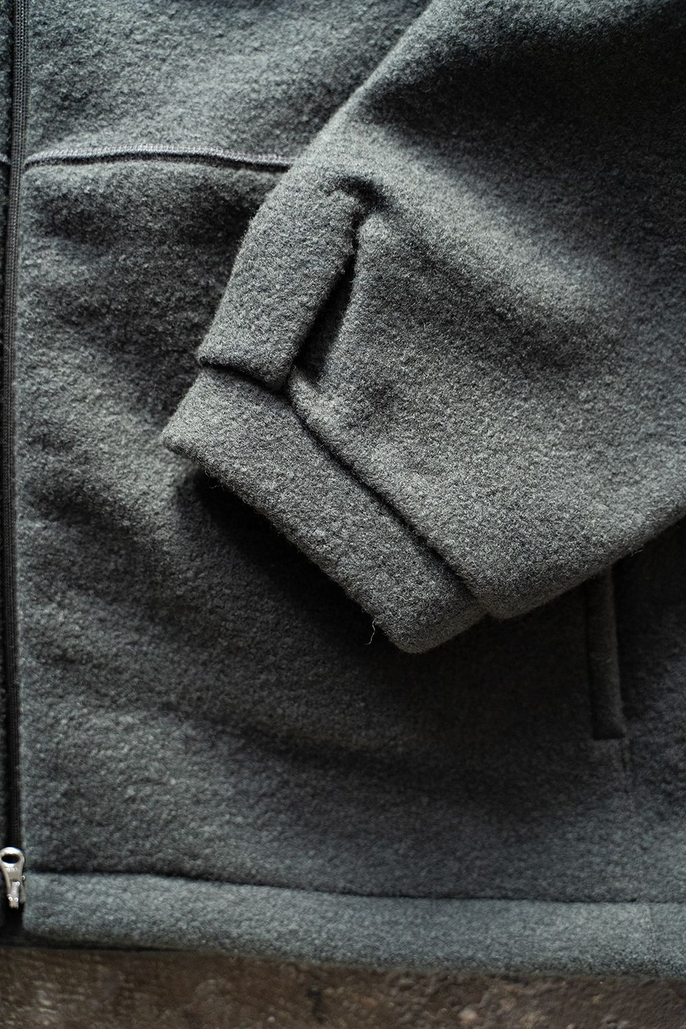 【ラスト1点】【22AW】ウールパイルブルゾン(CHARCOAL)