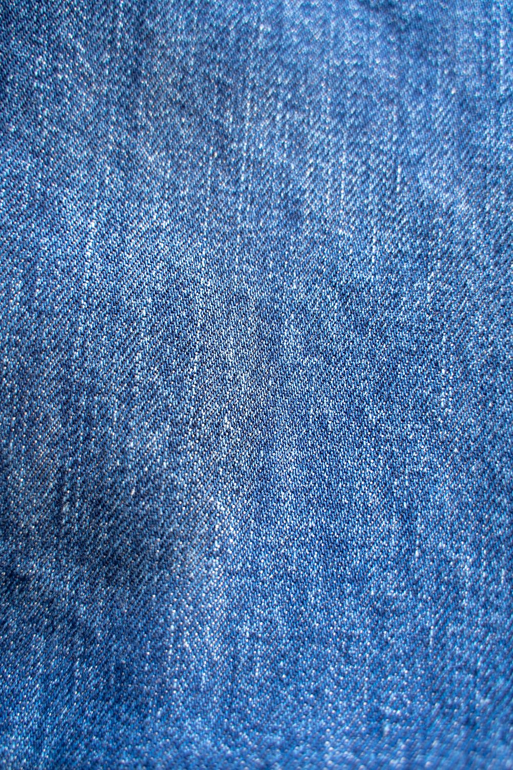 【ラスト1点】本藍スビンコットン13.5ozストレートデニム(DARK BLUE DAMAGE)