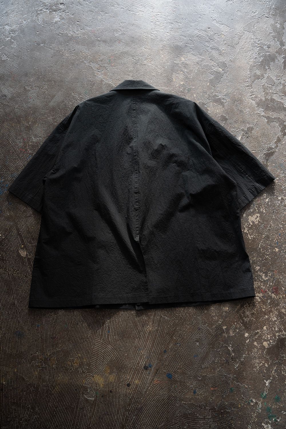 【26SS】Organic Cotton Ripstop Hybrid Shirt(BLACK)