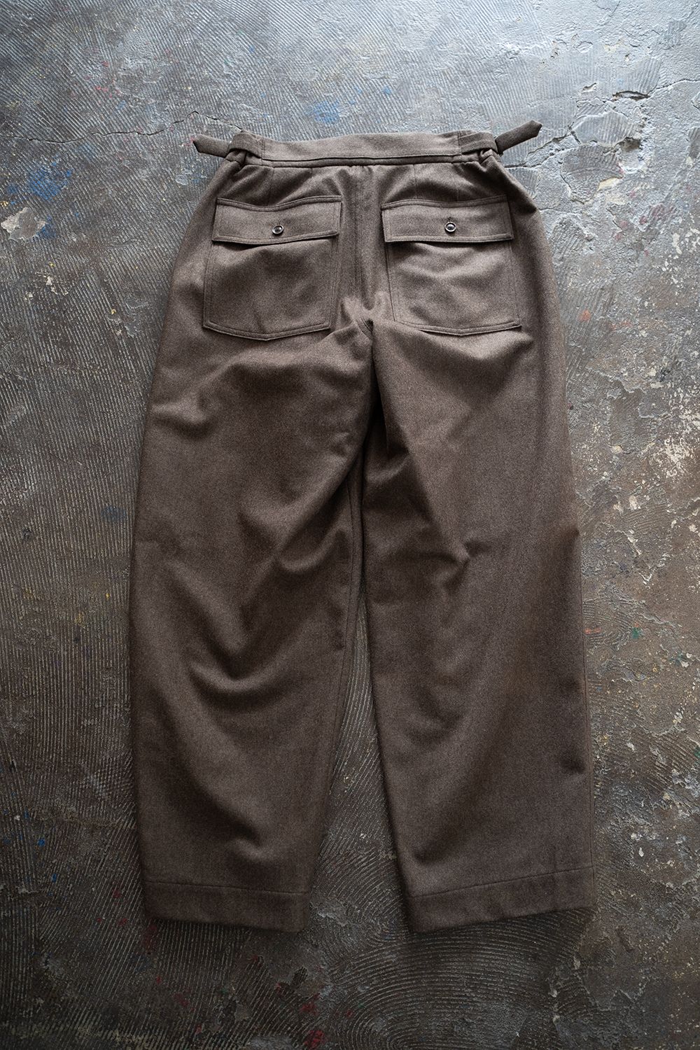 【ラスト1点】2-Tack Flannel Baker Pants/2タックフランネルベイカーパンツ(BROWN)