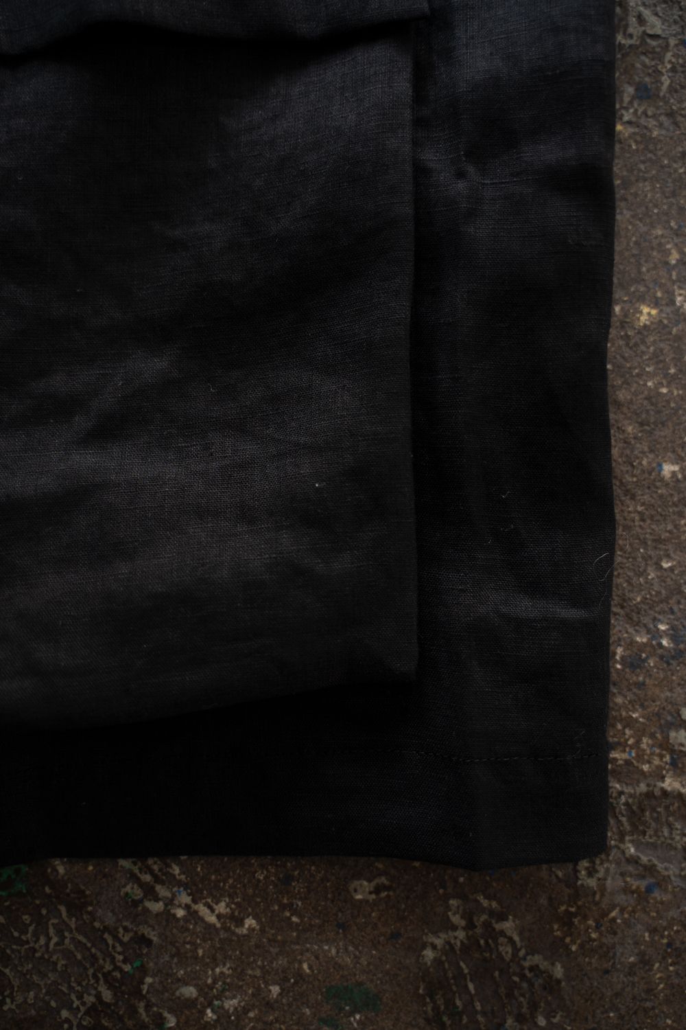 【ラスト1点】【26SS】リネンミニマルカバーオールジャケット(BLACK)