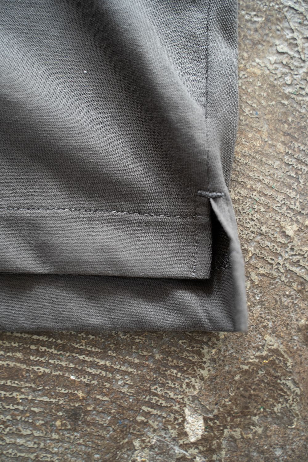 【ラスト1点】【23SS】強撚コットンカットソーポロ(CHARCOAL)