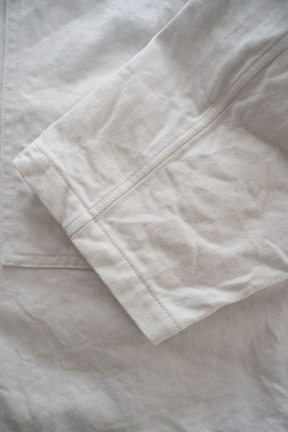 【26SS】11.5ozデニムブルゾン(ASH WHITE)