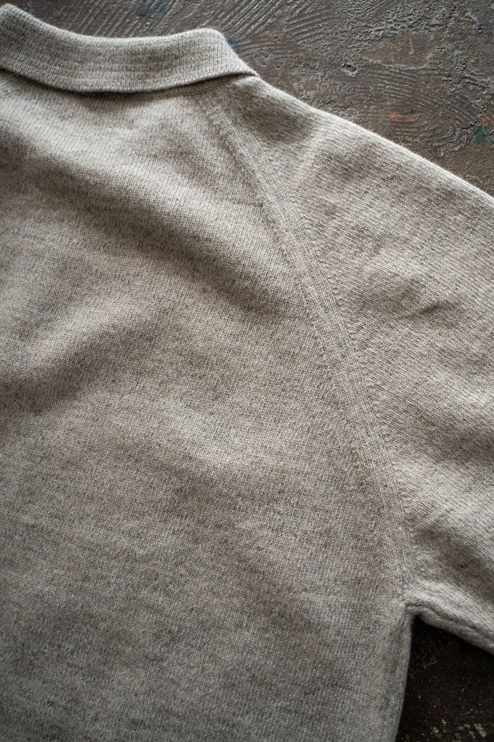 【ラスト1点】【24AW】7Gニットポロ(OATMEAL)