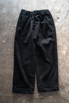 【ラスト1点】【24AW】3.5W太畝コーデュロイイージーパンツ(BLACK)
