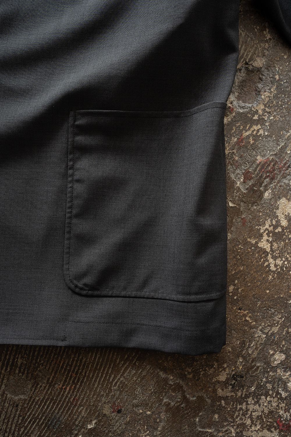 【ラスト1点】【26AW】モヘア混2Bジャケット(CHARCOAL)