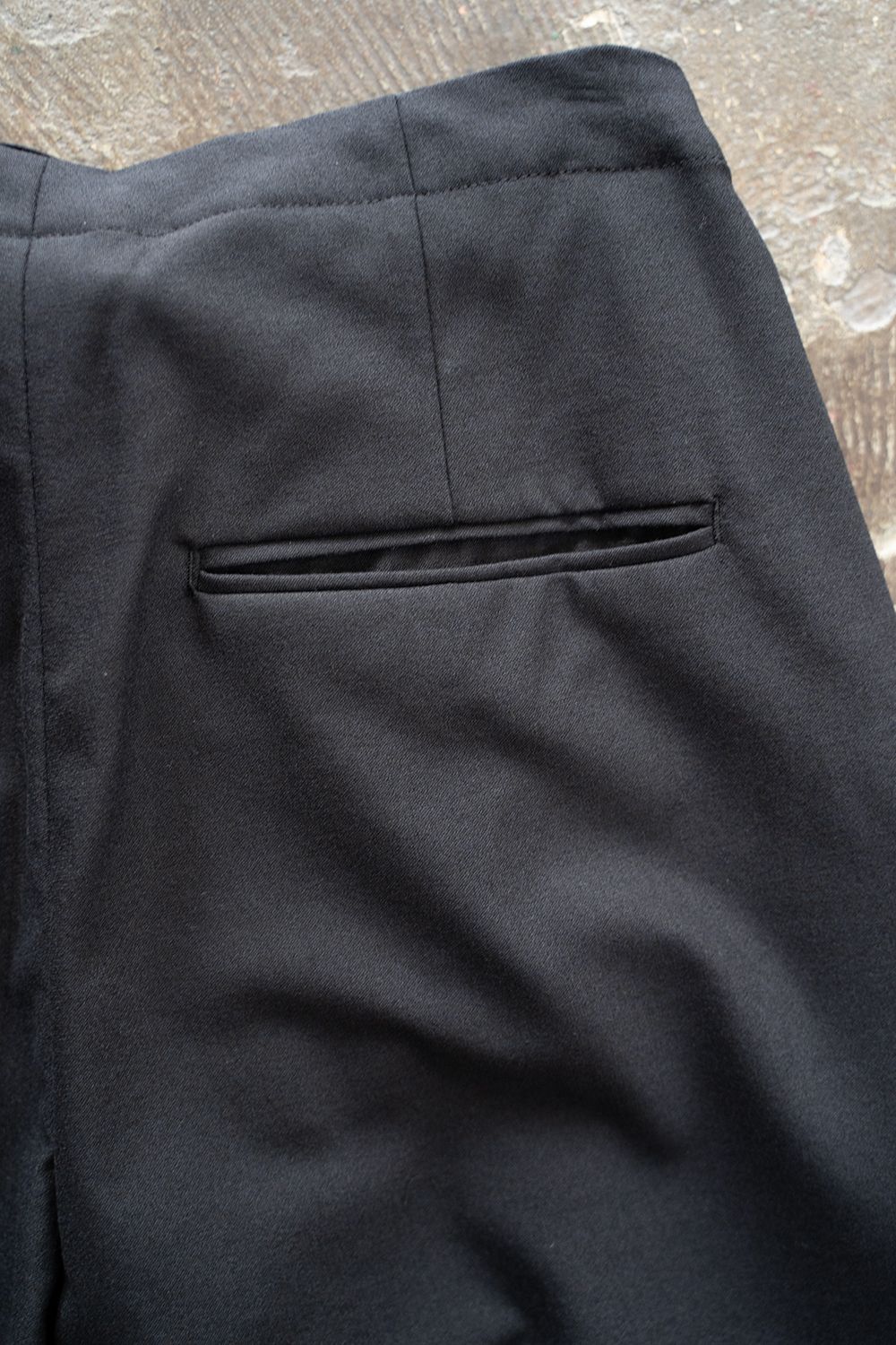 【ラスト1点】【23AW】Stretch T/W Gathered Pants/ストレッチT/Wギャザーパンツ(NAVY)