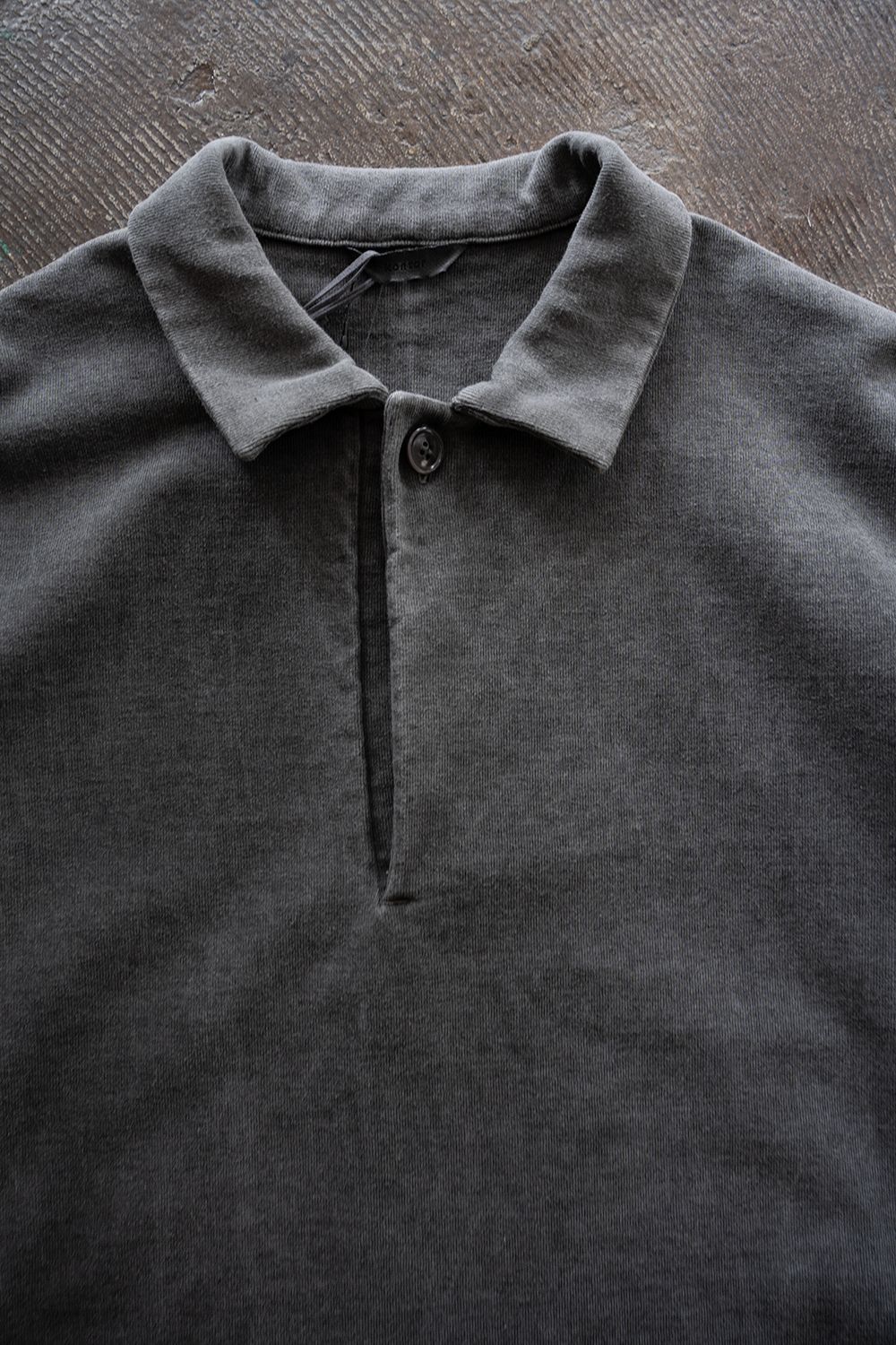 【26SS】Pigment Dyed Dolman Polo Shirt(CHARCOAL)
