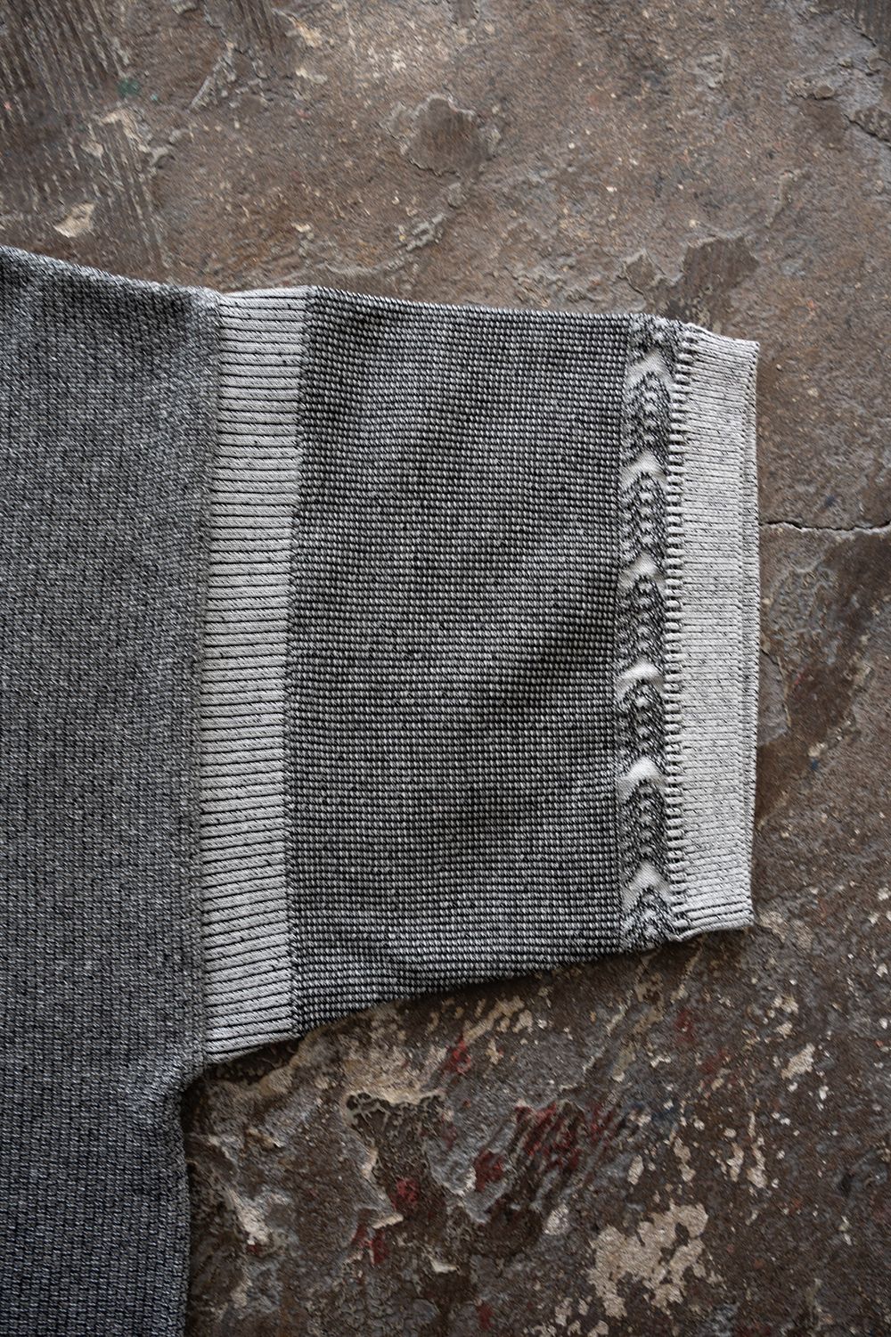 【26SS】Aotsuyu Knit Polo(MIX GRAY)