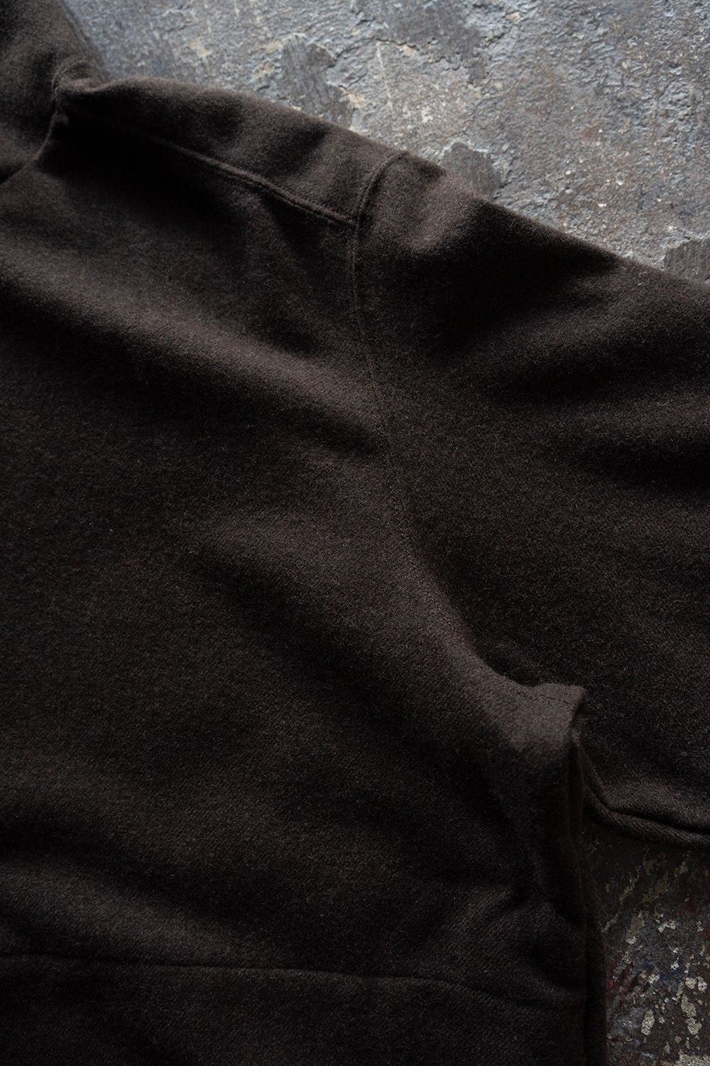 【26AW】カシミア混ジップブルゾン(DARK BROWN)