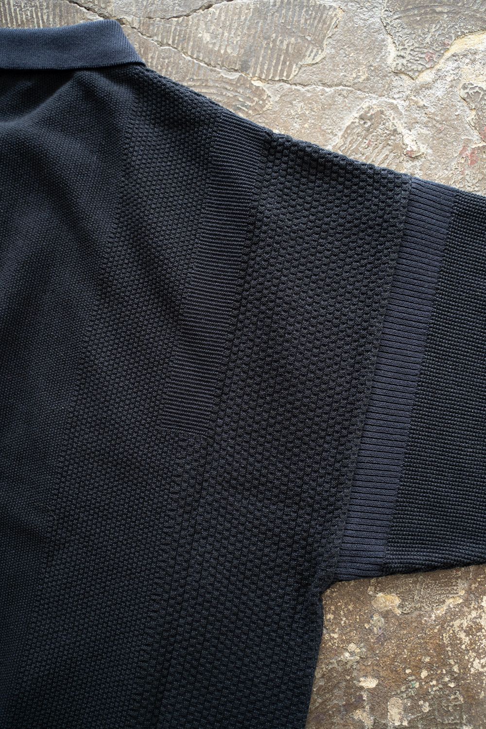 【ラスト1点】【25SS】Umiiro Knit Polo(NAVY)