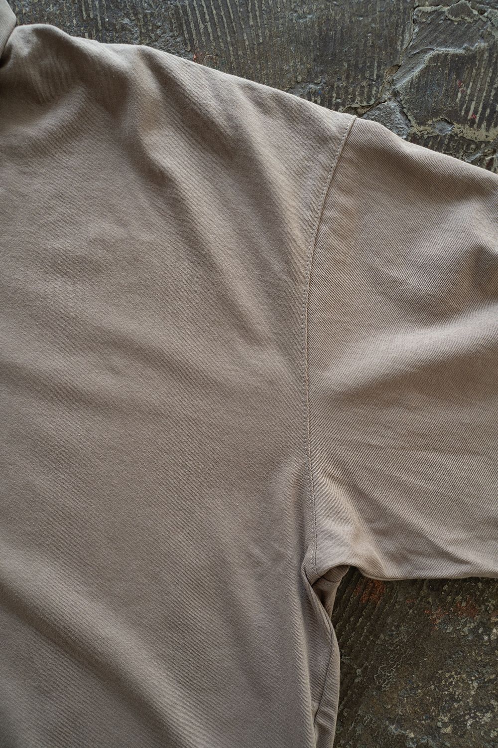 【ラスト1点】【25SS】強撚コットンポロカットソー(MOCHA BEIGE)