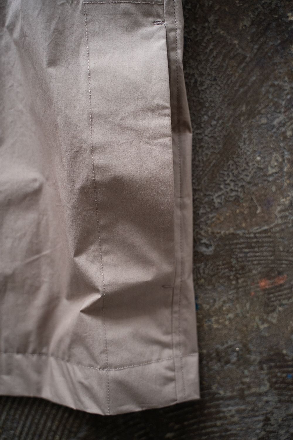 【ラスト1点】【25SS】シリコン加工シャツブルゾン(MOCHA BEIGE)