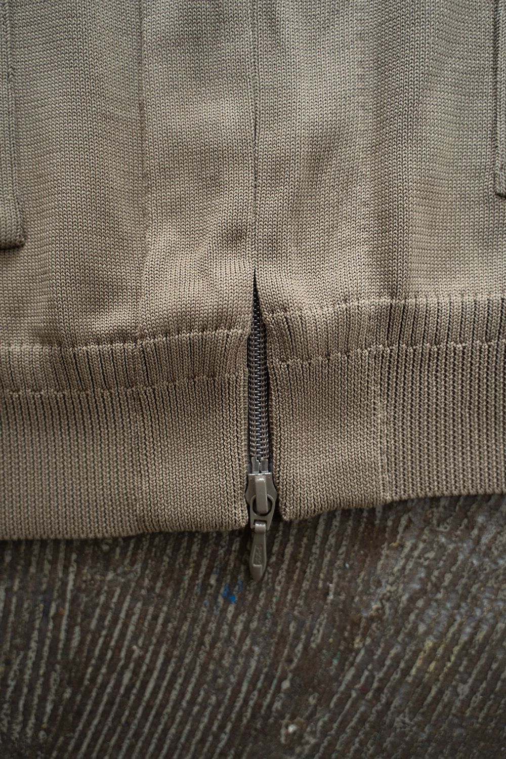 Yonaga Zip Cardigan(GREIGE)