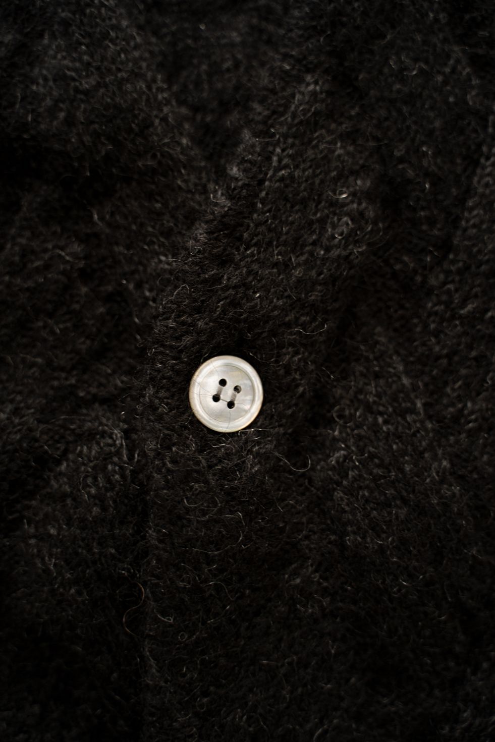 【26AW】Ochiba Mohair Cardigan(BLACK)