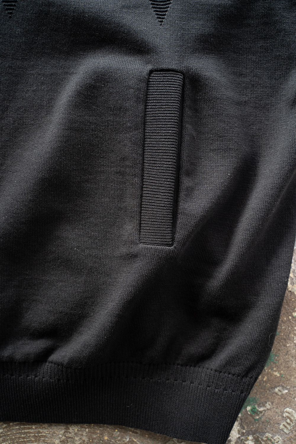 YASHIKI - 【25SS】Seika Knit Blouson(BLACK) | Salty
