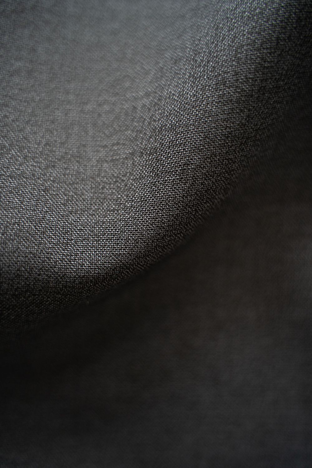 【ラスト1点】【24SS】ウール混オープンカラー半袖シャツ(CHARCOAL)