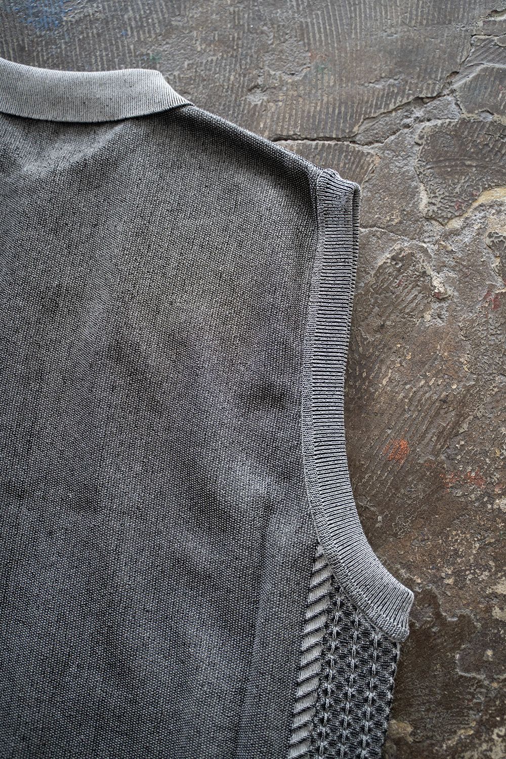 【ラスト1点】【25SS】Kinkai collar Vest(MIX GRAY)