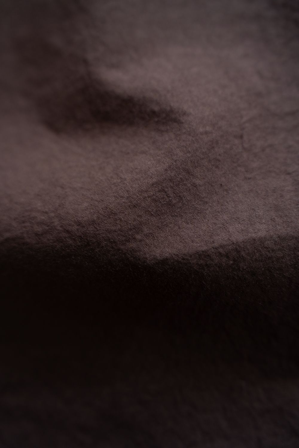 【26AW】ガーメントダイバンドカラーオーバーシャツ(REDDISH BROWN)