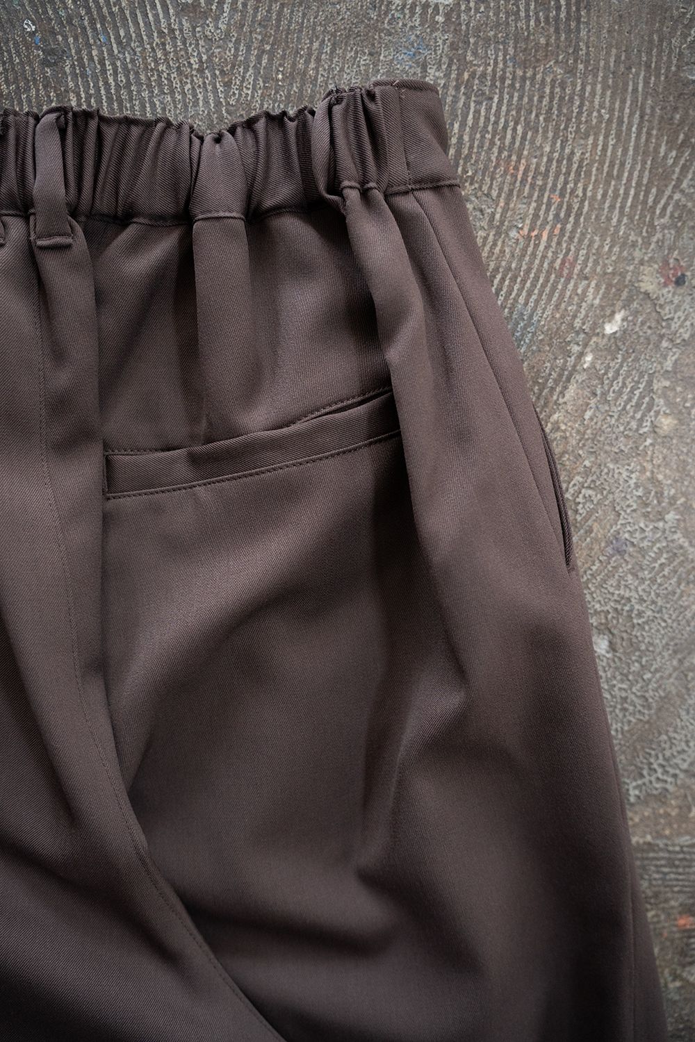 【ラスト1点】【26SS】2Tuck Wide Easy Pants/2タックワイドイージーパンツ(BROWN)