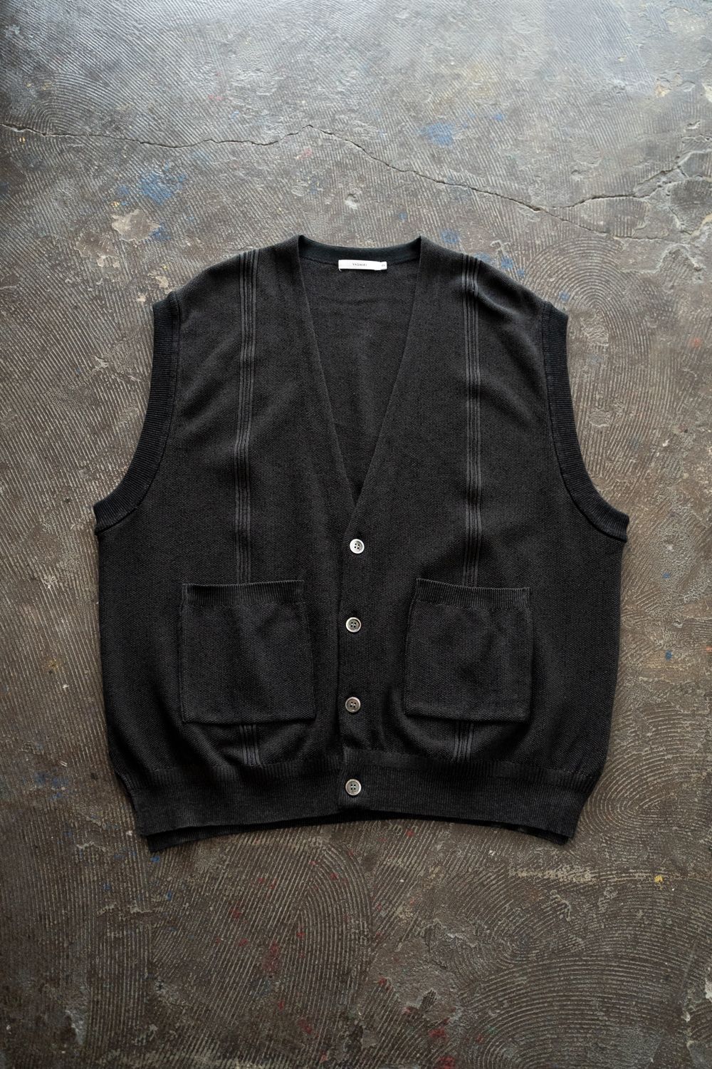 【26SS】Shirotsume V-neck Vest(BLACK)