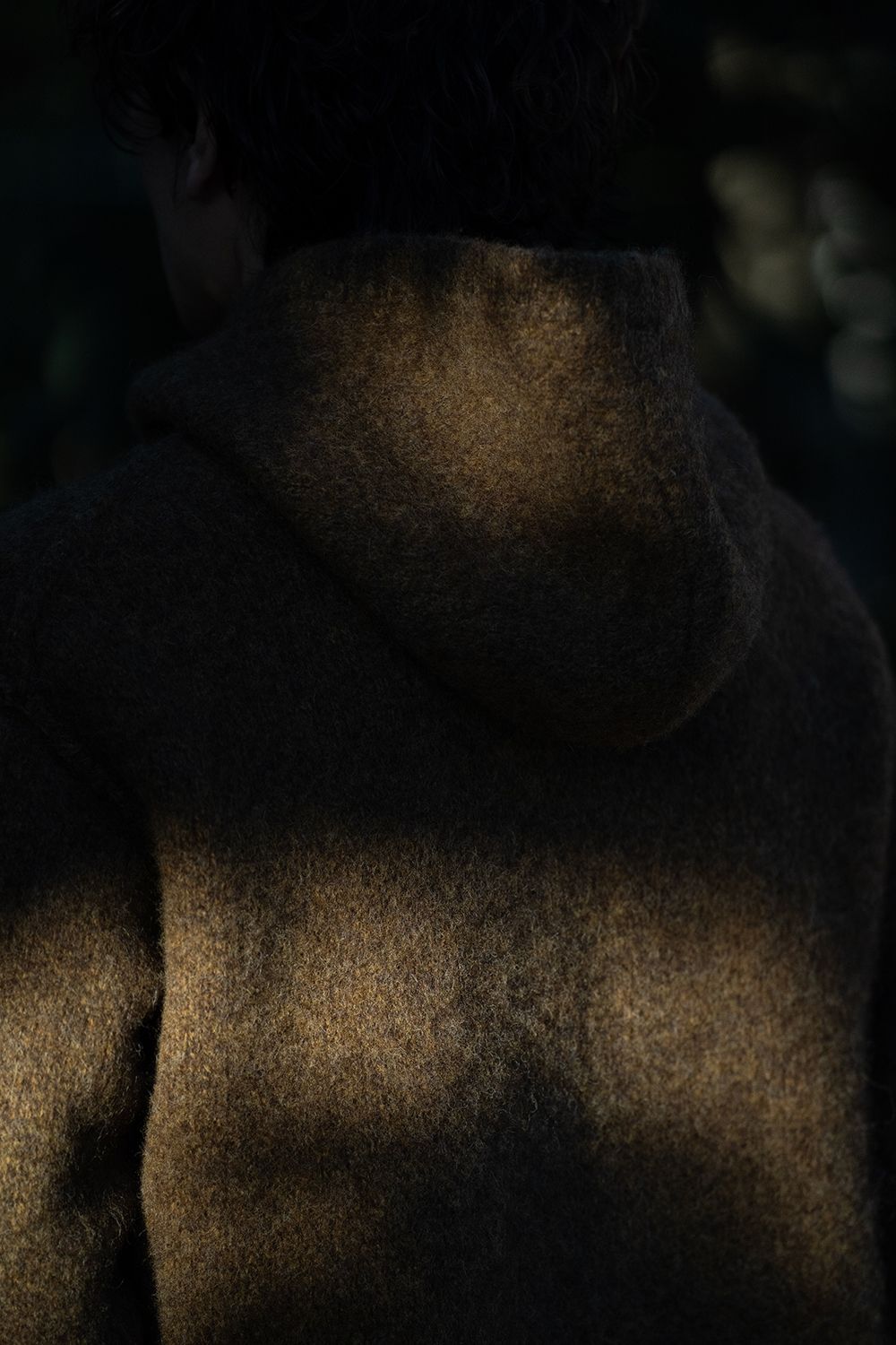 slopeslow - 【ラスト1点】brushed yak/Shetland wool hoodie slopeslow - 【ラスト1点】brushed yak/Shetland wool hoodie