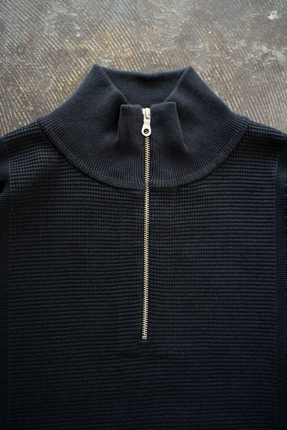 【25AW】Fuyushigure Half Zip Knit(DARK NAVY)