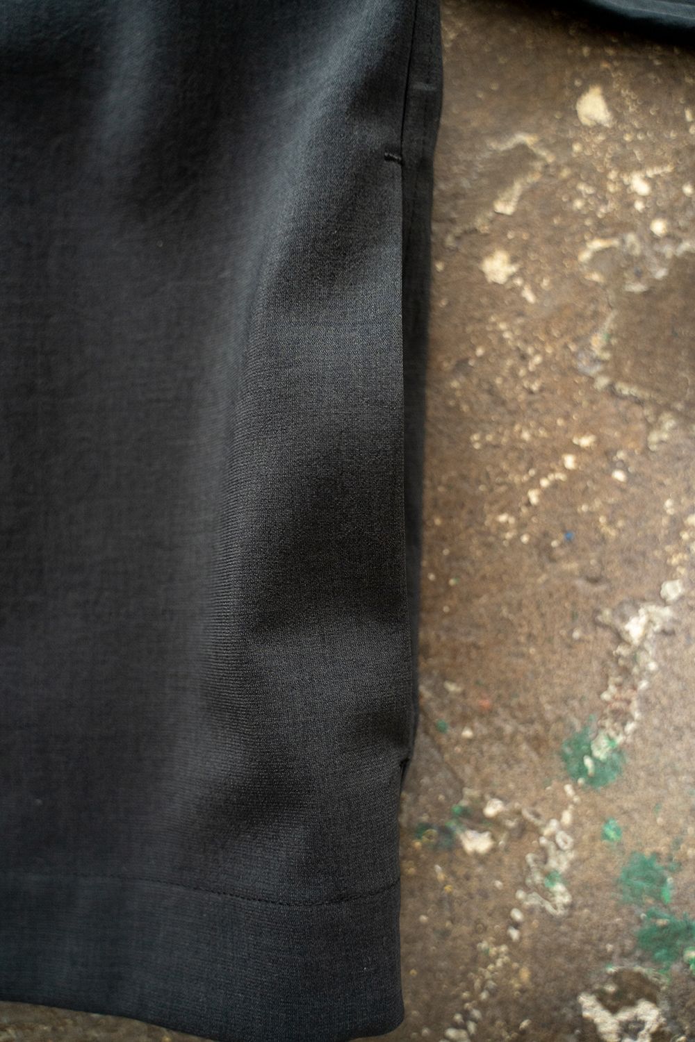 【ラスト1点】【22SS】強撚ポリエステルジップブルゾン(INK BLACK)