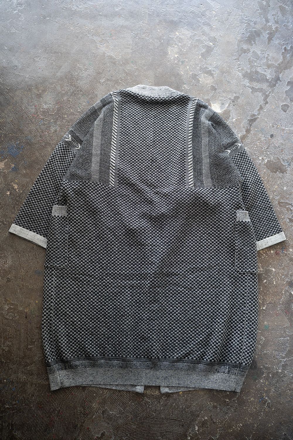 【25AW】Yukiato Knit Coat(MIX GRAY)