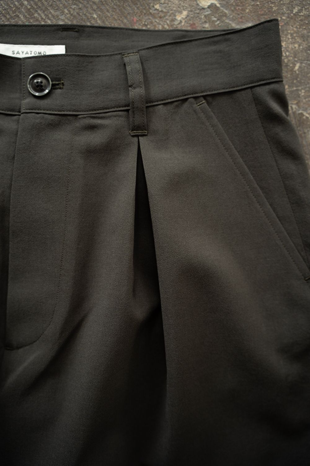 【26SS】2-Tack Wide Slacks/2タックワイドスラックス(DARK OLIVE)