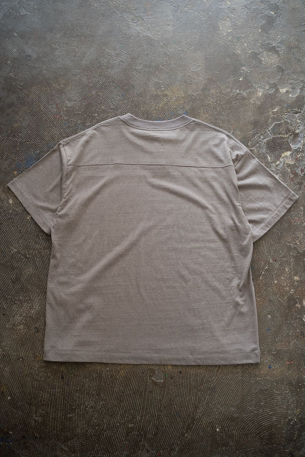 【ラスト1点】【24SS】シルク混フットボールTシャツ(SLATE GRAY)