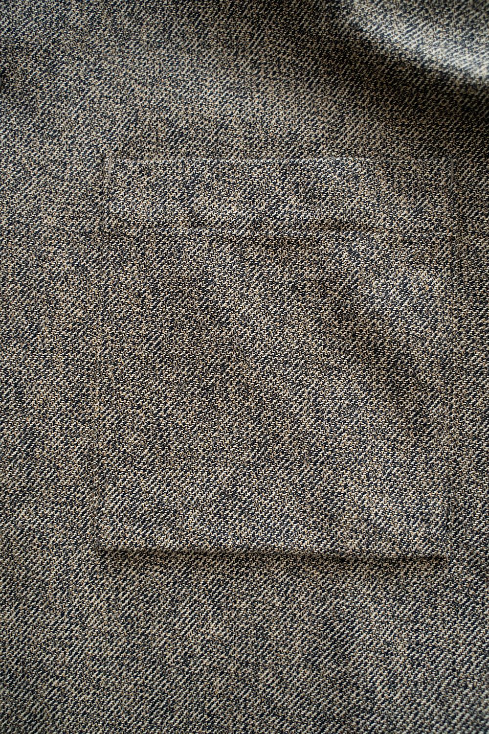 【ラスト1点】【23AW】綿ツイルコーチシャツブルゾン(MELANGE GRAY)