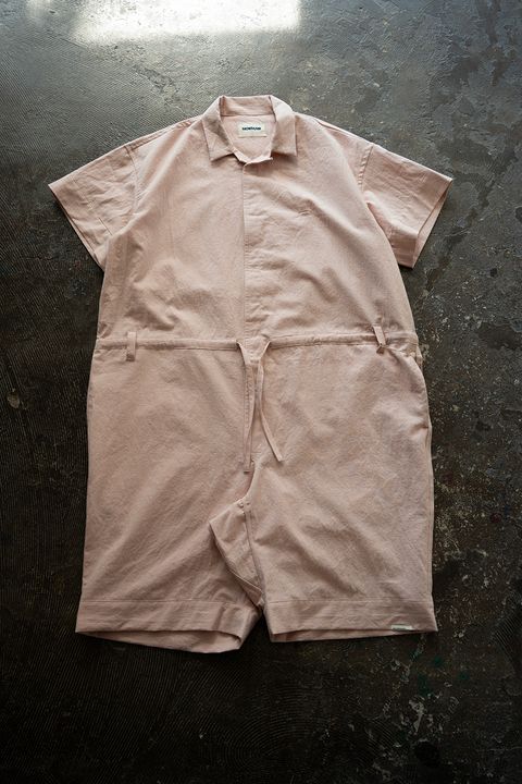 【26SS】"joint(short)"pajama【オールインワン】(wwashed light cotton PINK)
