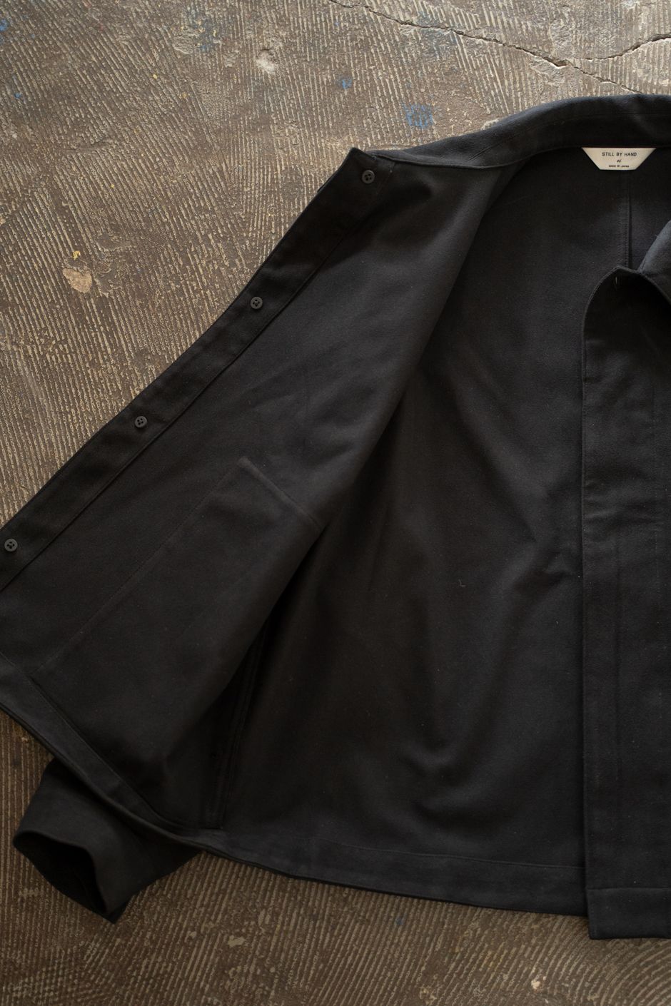 【26AW】フェイクスウェードブルゾン(INK BLACK)