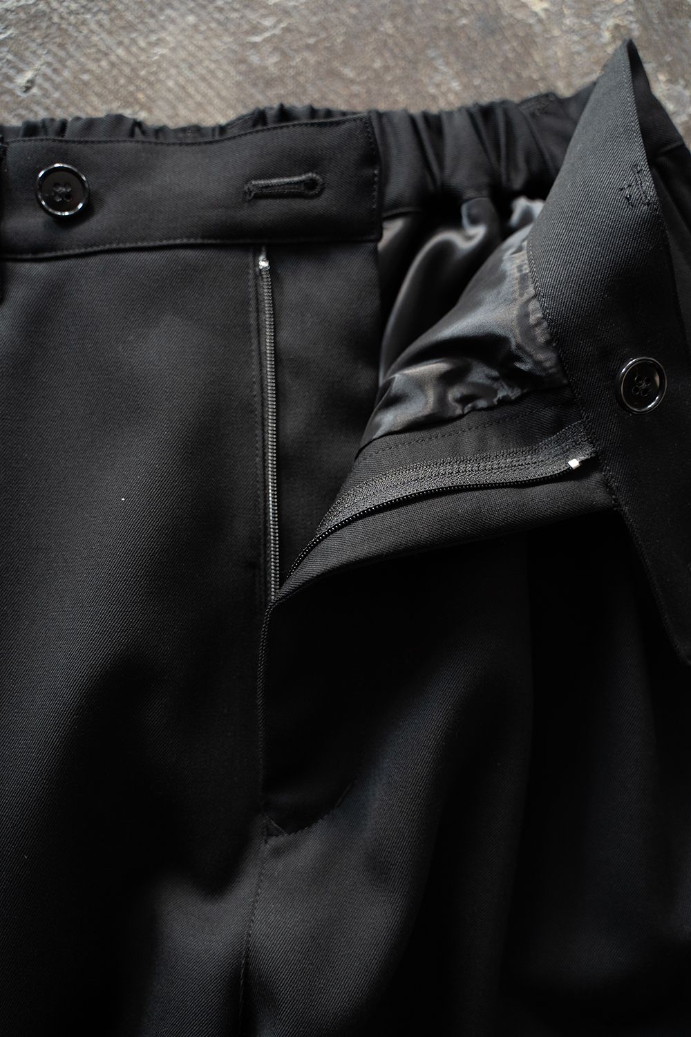 【ラスト1点】【25SS】2Tuck Wide Easy Pants/2タックワイドイージーパンツ(BLACK)
