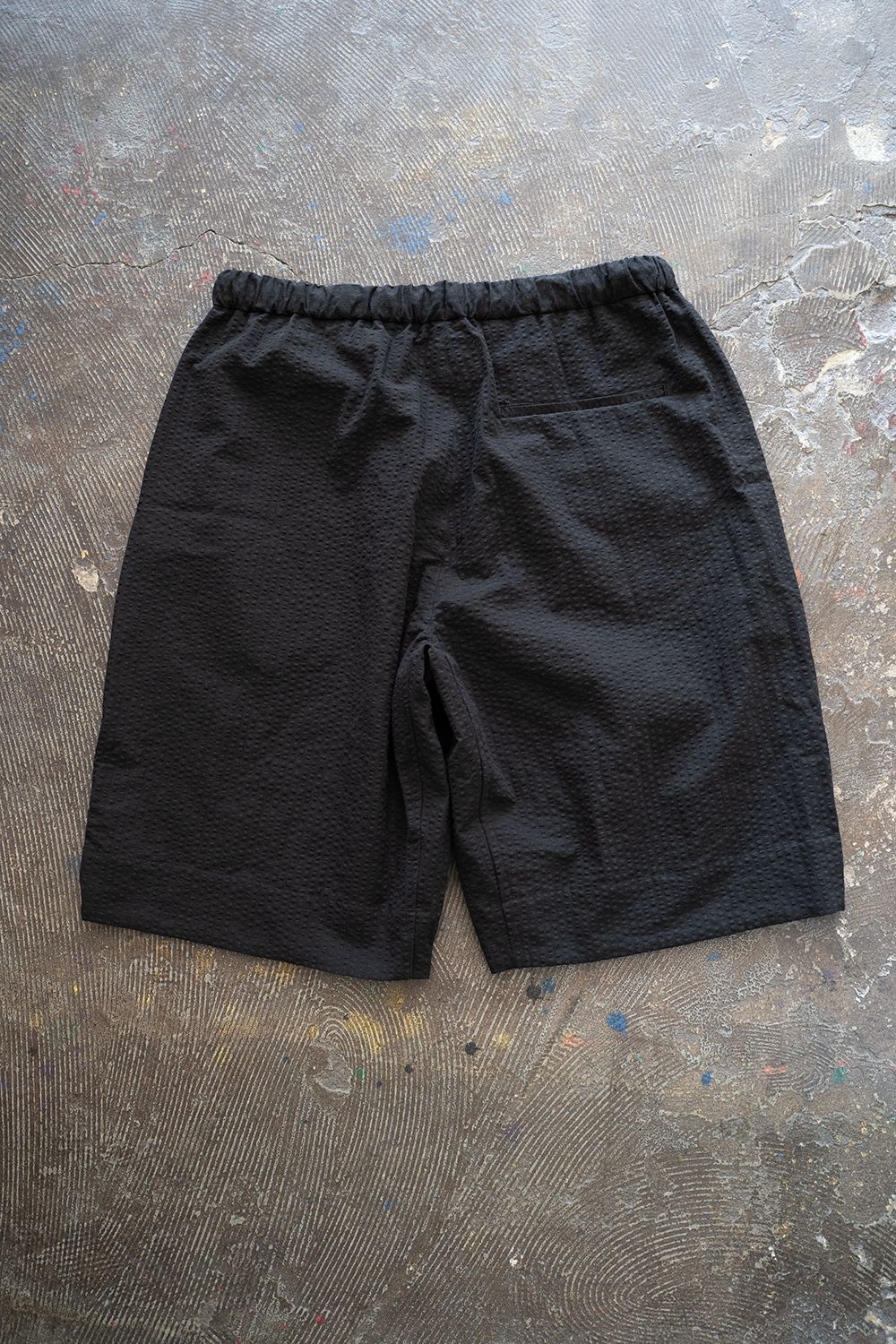 【25SS】"week s/s"pajama【セットアップ】(seersucker BLACK)