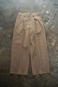 【25SS】1-Tack Baggy Slacks/1タックバギースラックス(BEIGE)