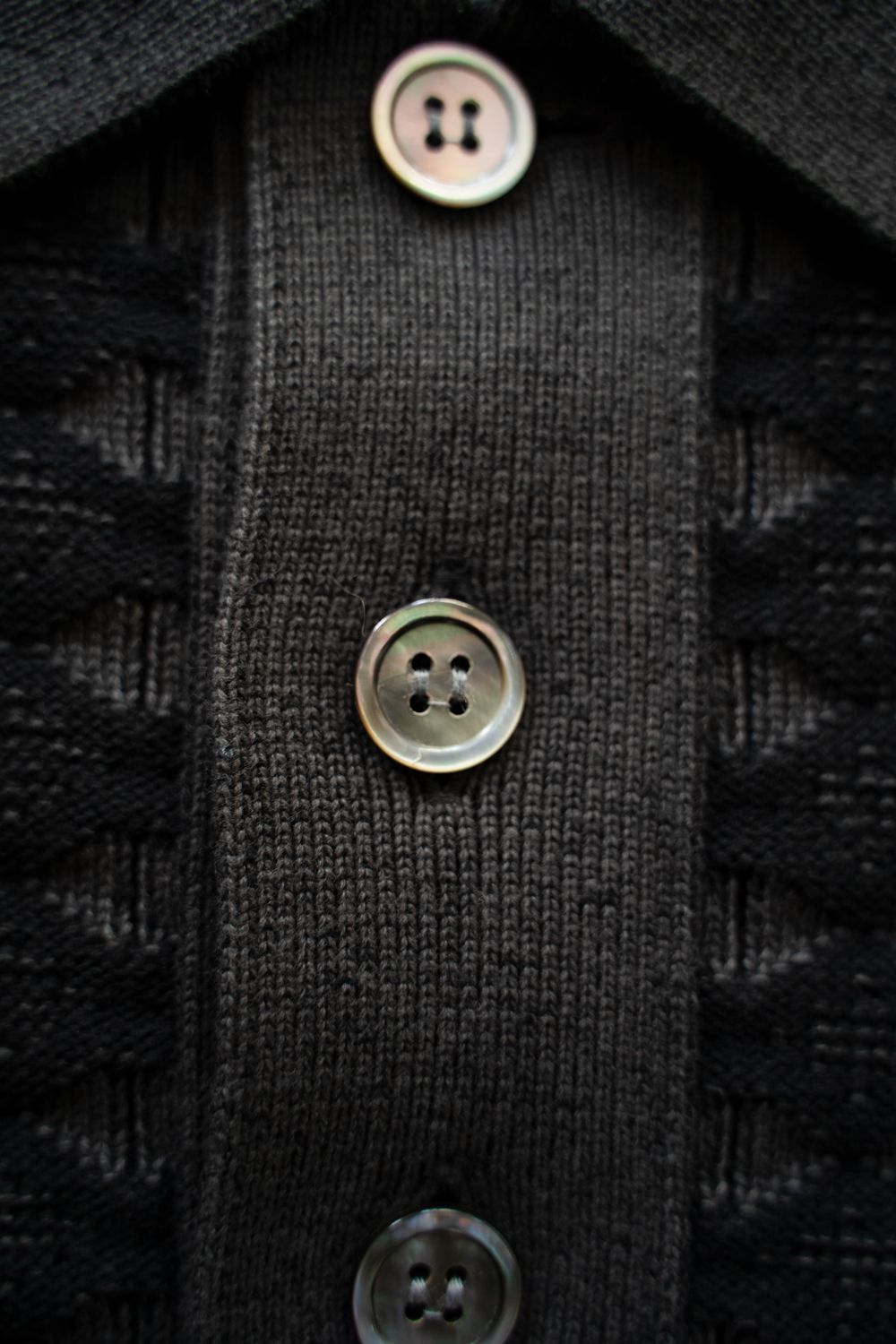 【25AW】Rikka Knit Polo(BLACK)