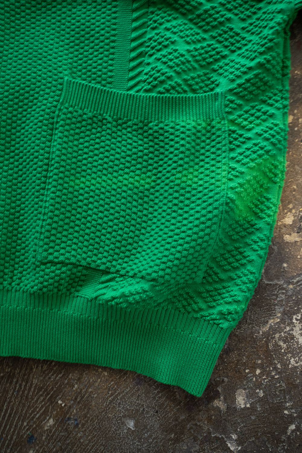 【ラスト1点】【24SS】Nanohana Collar Cardigan(KELLY GREEN)