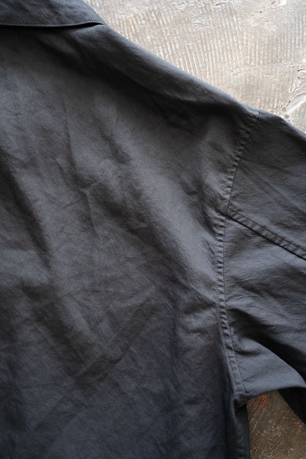 【ラスト1点】【24SS】両胸ポケットシャツジャケット(BLACK NAVY)