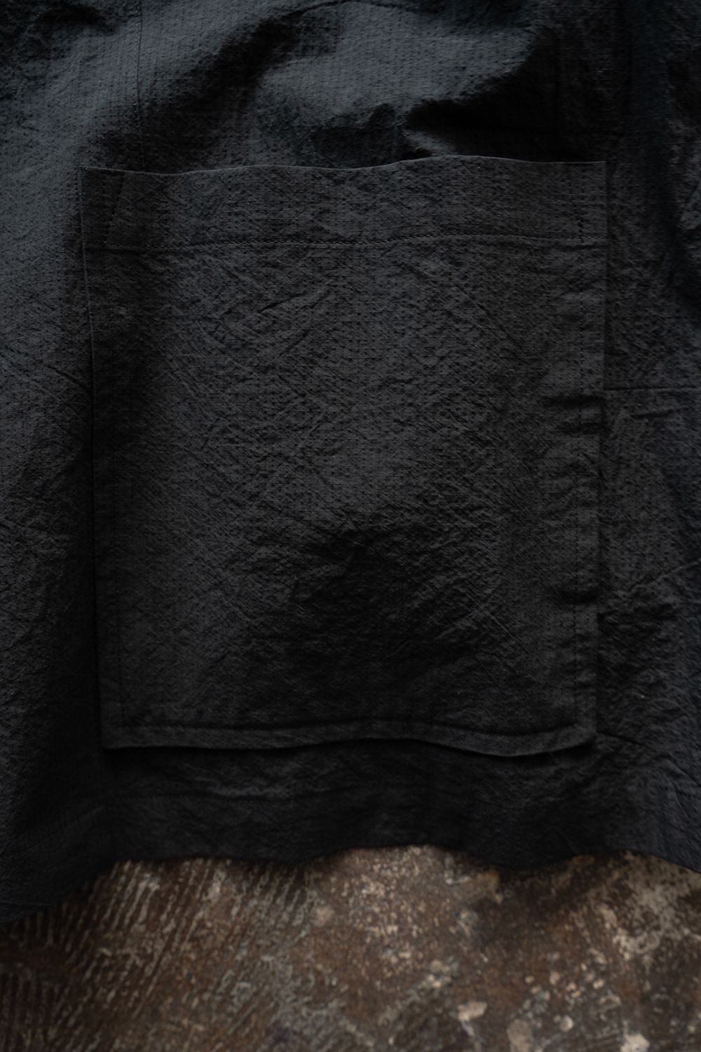 【26SS】Organic Cotton Ripstop Hybrid Shirt(BLACK)