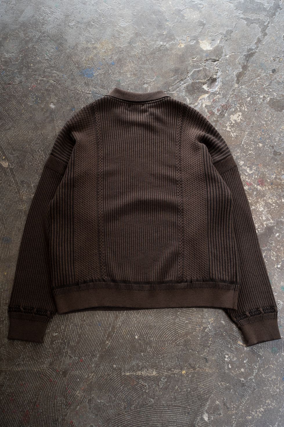 【26AW】Teriha Zip Polo(BROWN)